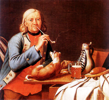 Der Pfeifenraucher vopn Peter Jacob Horemans (1700-1766)